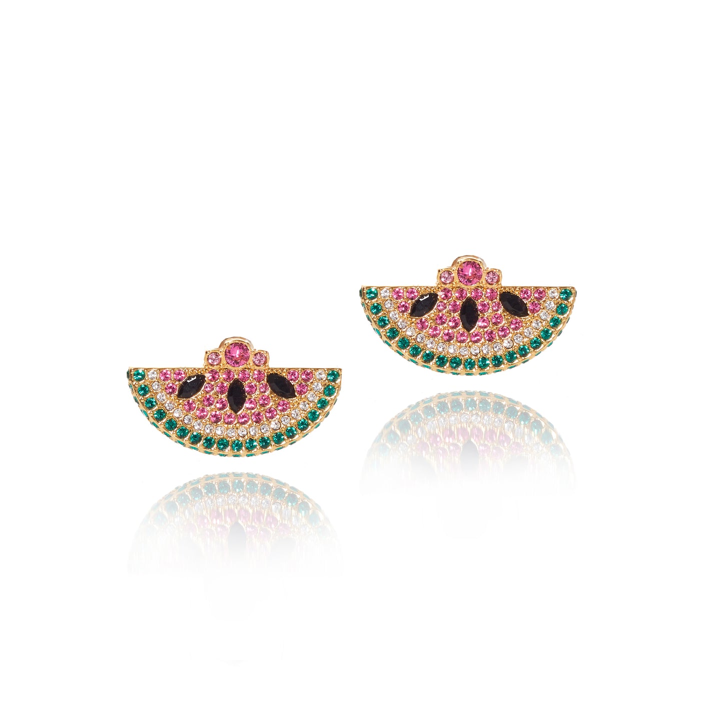 Watermelon stud earrings